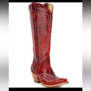 Red tall Ariat boots, size 6.5